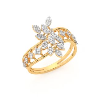 Embrace Leave Diamond Ring